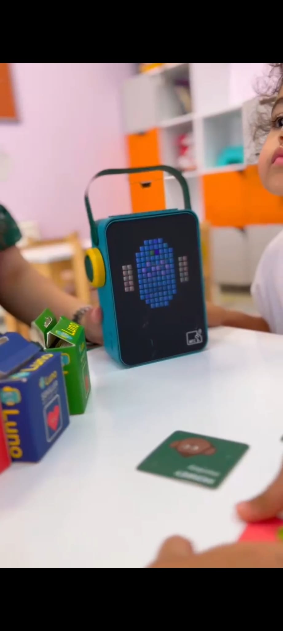 LunoBox on a classroom table